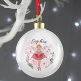 Personalised Sugar Plum Fairy Bauble: 3 - Christmas Baubles By Gift Moments