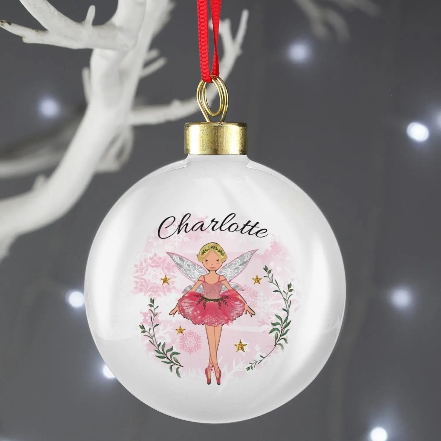 Personalised Sugar Plum Fairy Bauble - Shop Christmas Baubles At Gift Moments - 2