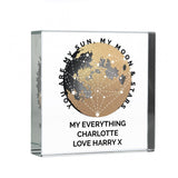 Personalised You Are My Sun My Moon Crystal Token: 3 - Crystal Tokens By Gift Moments