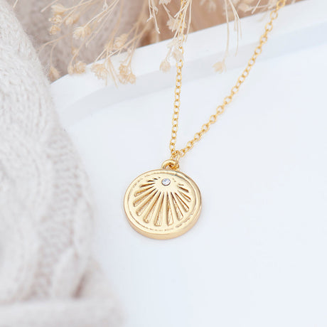Personalised Sunburst Necklace: 2 - Necklaces By Gift Moments