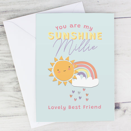 Personalised You Are My Sunshine Card: 6 - Greeting Cards By Gift Moments
