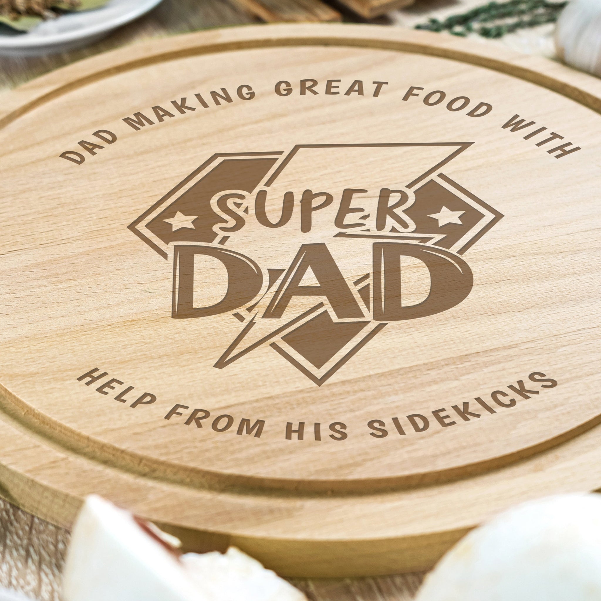 Personalised Super Dad Chopping Board: 3 - Chopping Boards By Gift Moments