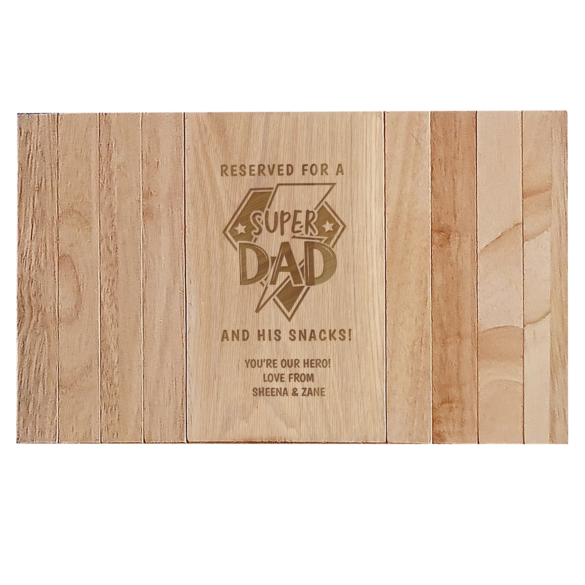 Personalised Super Dad Sofa Tray: 5 - Coasters By Gift Moments