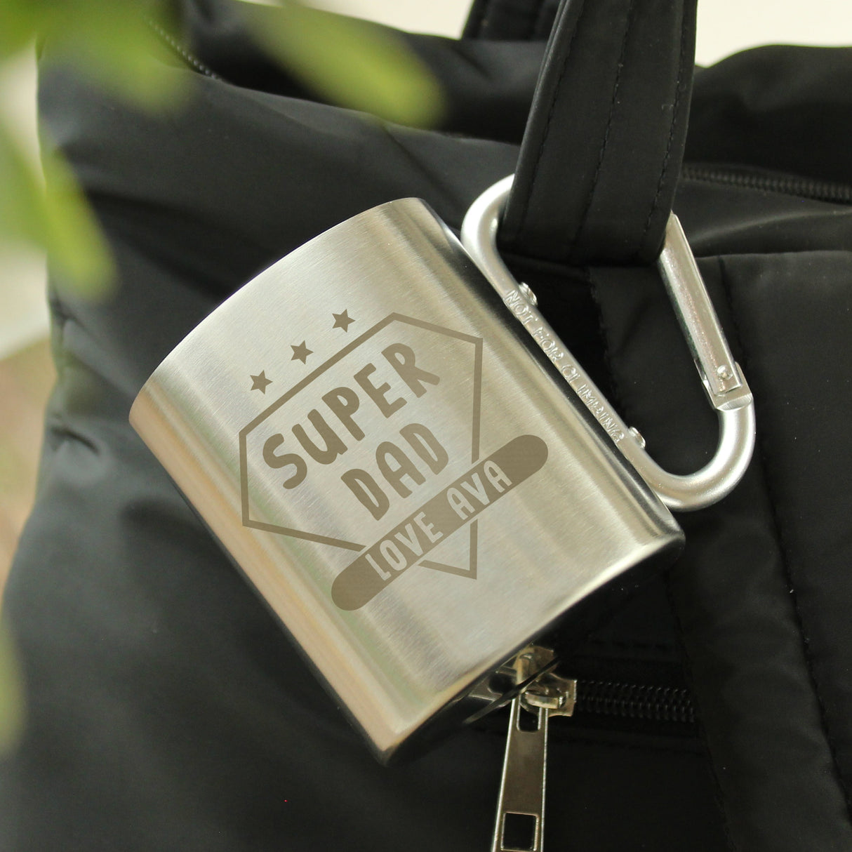 Personalised Super Dad Stainless Steel Mug: 5 - Outdoor Mugs By Gift Moments