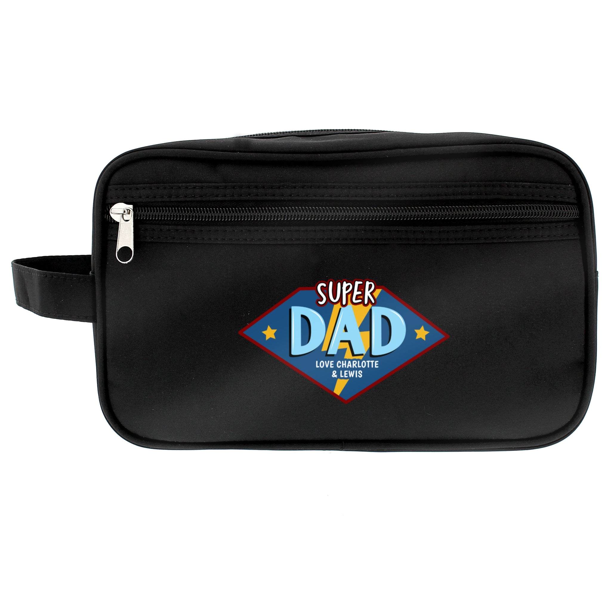 Personalised Super Dad Toiletry Bag: 4 - Toiletry & Makeup Bags By Gift Moments