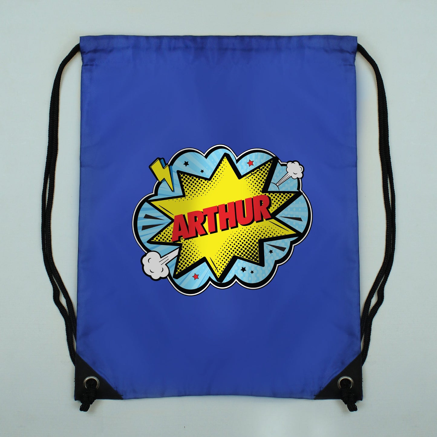 Personalised Superhero Blue Kit Bag: 2 - Kids Bags By Gift Moments