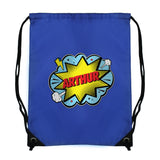 Personalised Superhero Blue Kit Bag: 5 - Kids Bags By Gift Moments