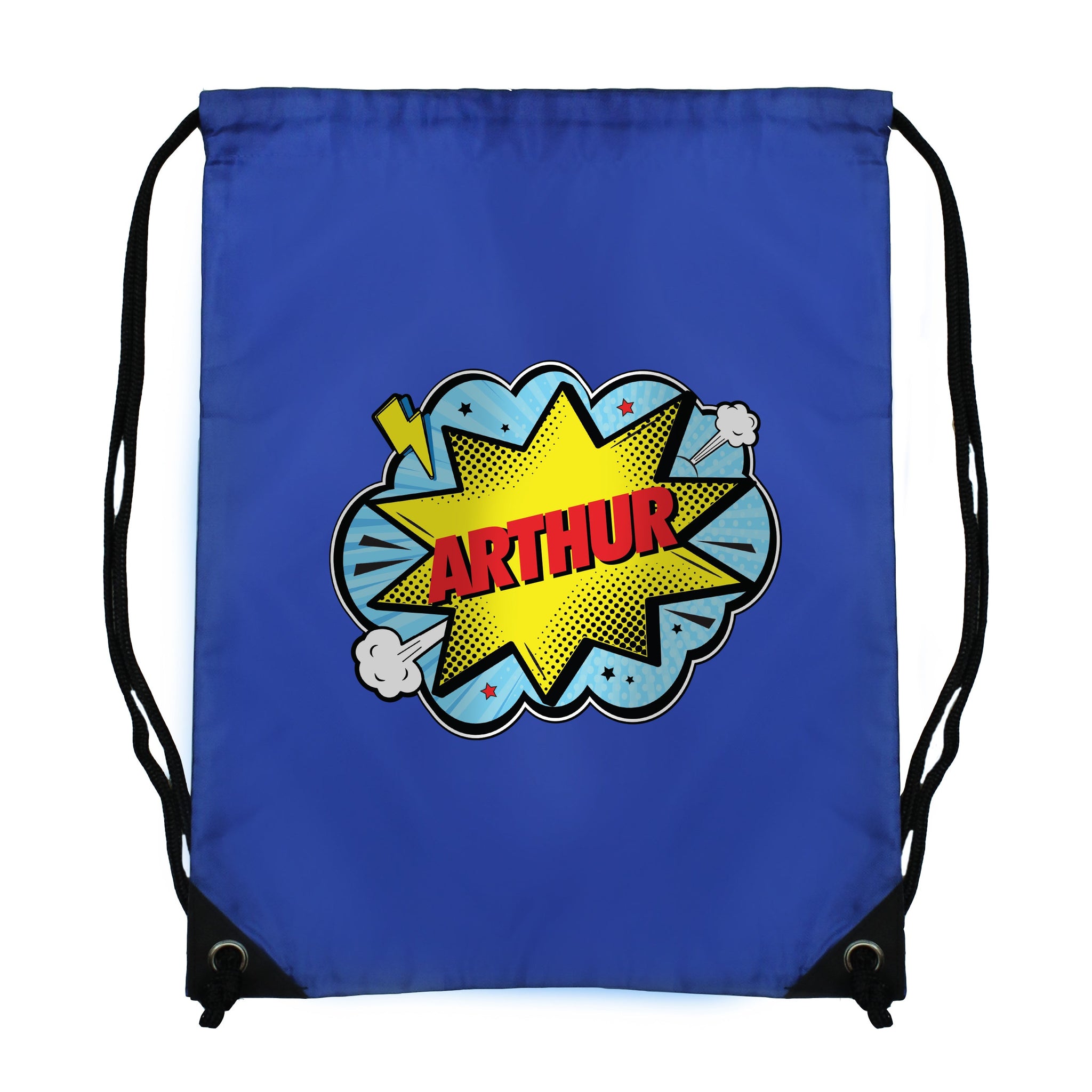 Personalised Superhero Blue Kit Bag: 5 - Kids Bags By Gift Moments
