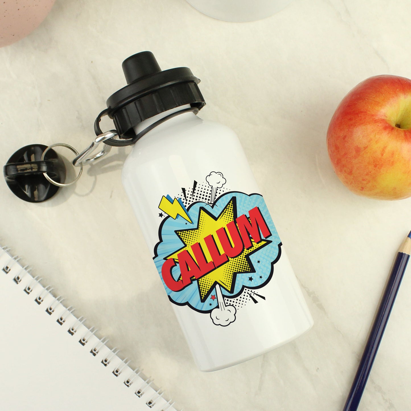 Personalised Superhero Drinks Bottle: 3 - Kids Bottles By Gift Moments