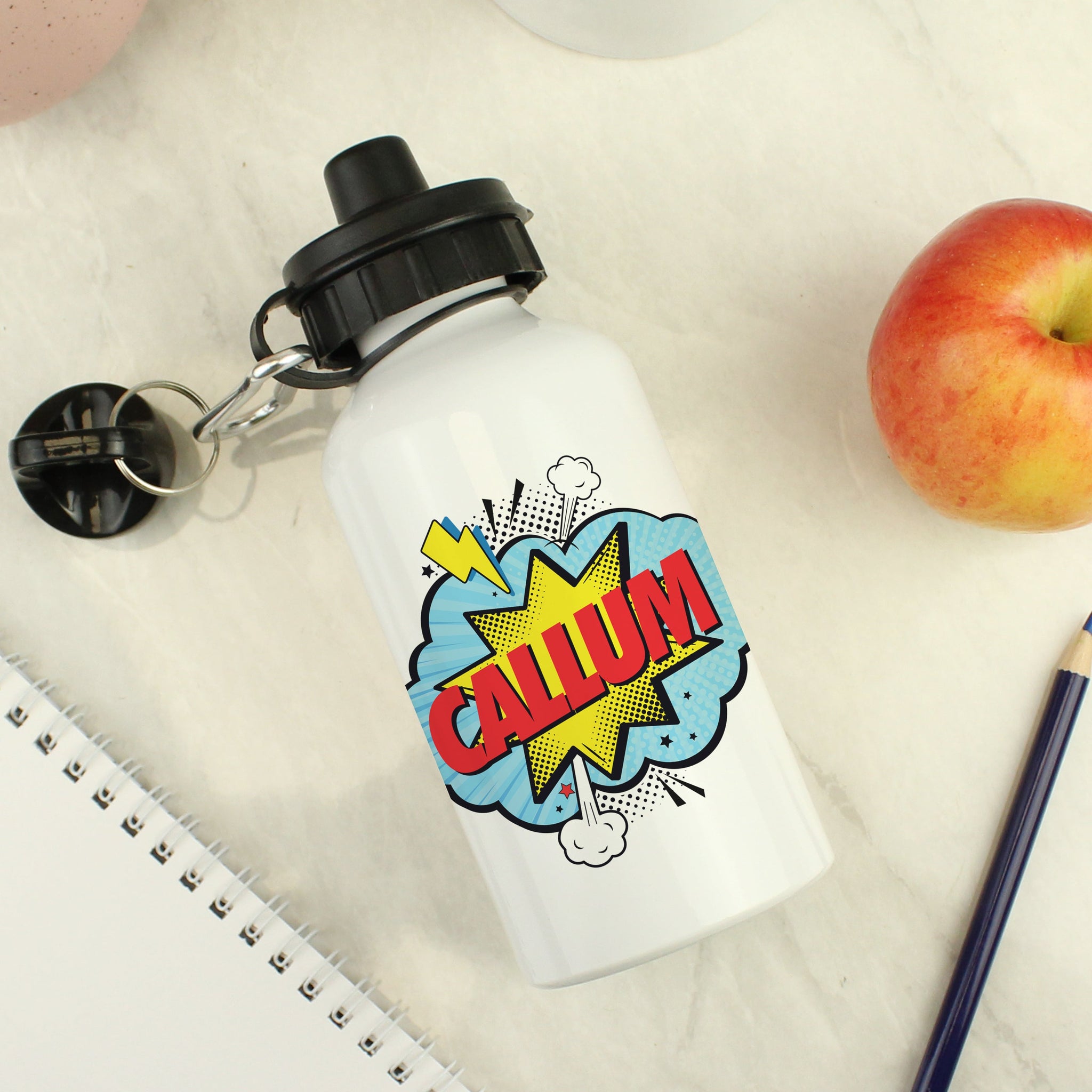 Personalised Superhero Drinks Bottle: 3 - Kids Bottles By Gift Moments