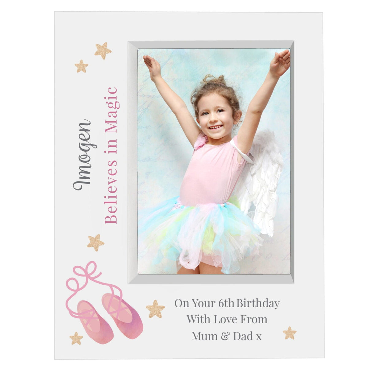 Personalised Swan Lake Ballet 5x7 Box Photo Frame: 4 - Photo Frames By Gift Moments