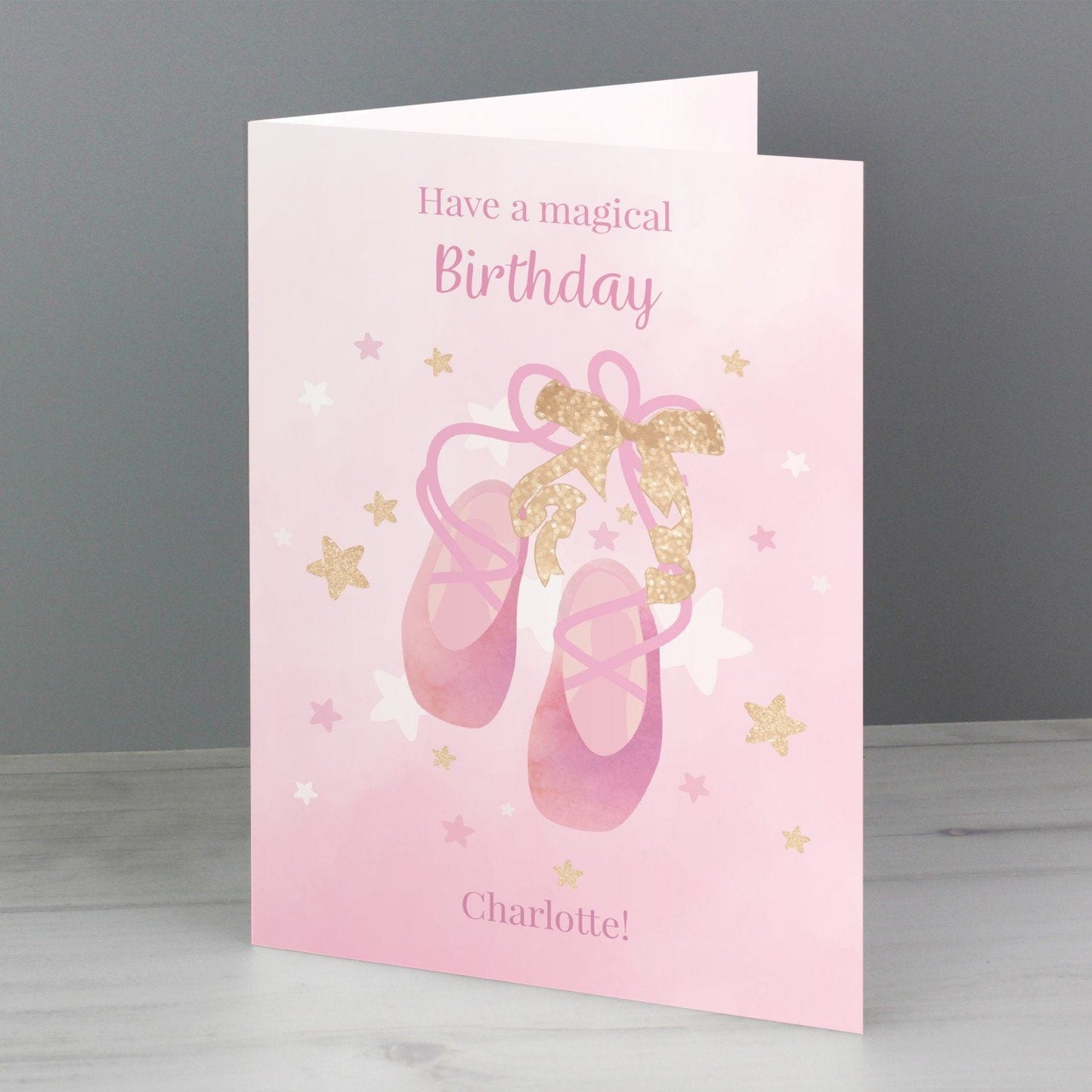 Personalised Swan Lake Ballet Card: 1 - Greeting Cards By Gift Moments