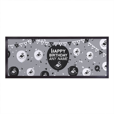 Personalised Swansea City AFC Balloons Bar Runner: 1 - Barware By Swansea City