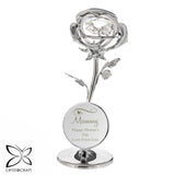 Personalised Swirls & Hearts Crystocraft Rose Ornament: 5 - Ornaments By Crystocraft