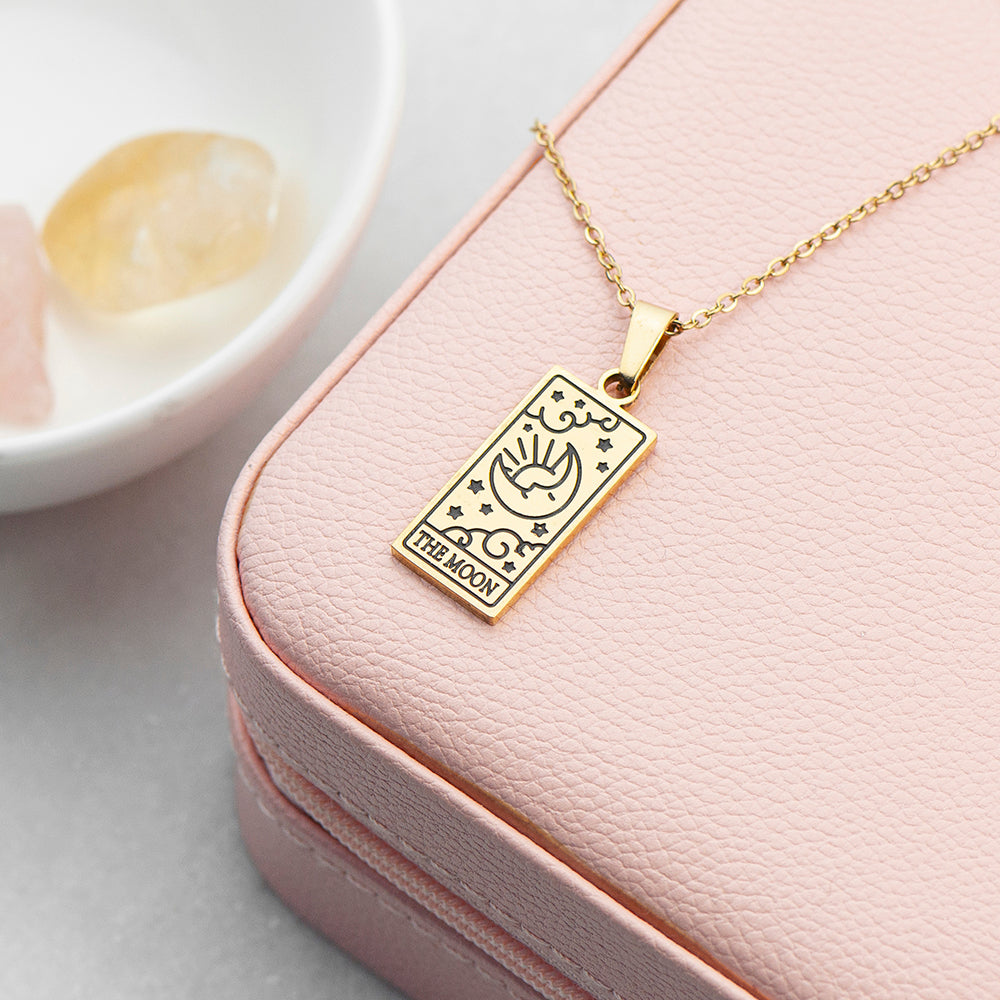 Personalised Tarot Card Gold Necklaces: 10 - Necklaces By Gift Moments