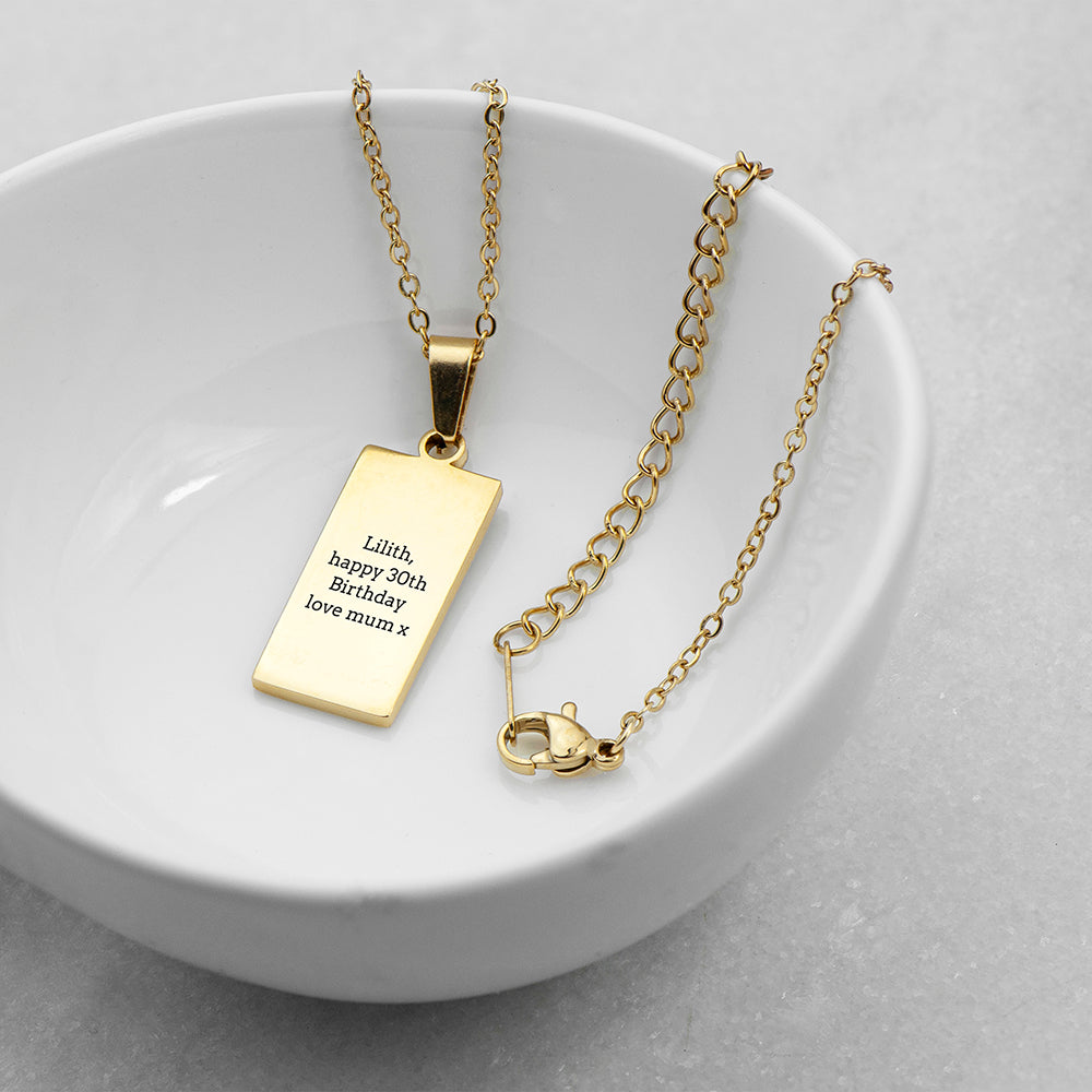 Personalised Tarot Card Gold Necklaces: 15 - Necklaces By Gift Moments