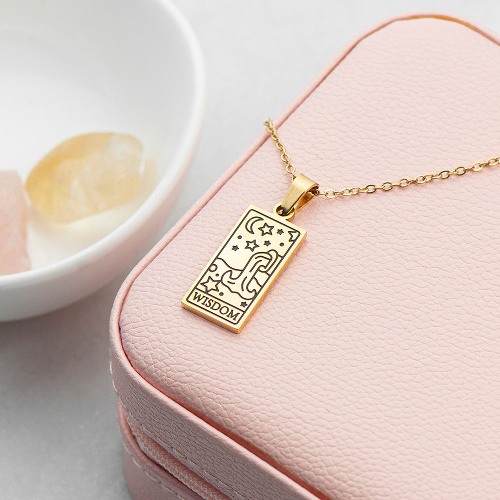 Personalised Tarot Card Gold Necklaces: 13 - Necklaces By Gift Moments