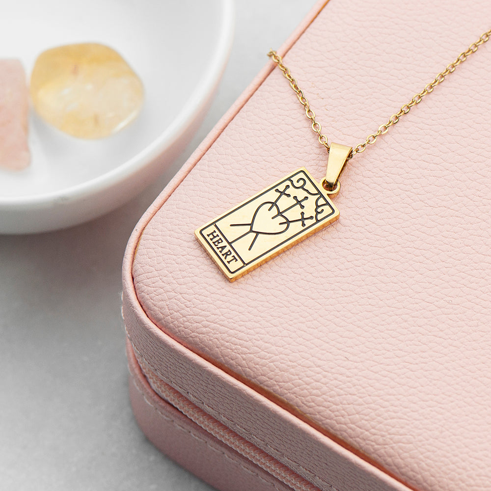 Personalised Tarot Card Gold Necklaces: 8 - Necklaces By Gift Moments
