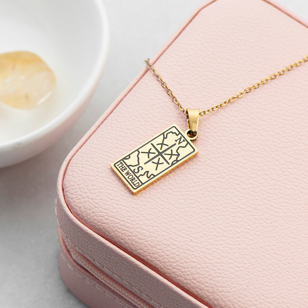 Personalised Tarot Card Gold Necklaces: 14 - Necklaces By Gift Moments
