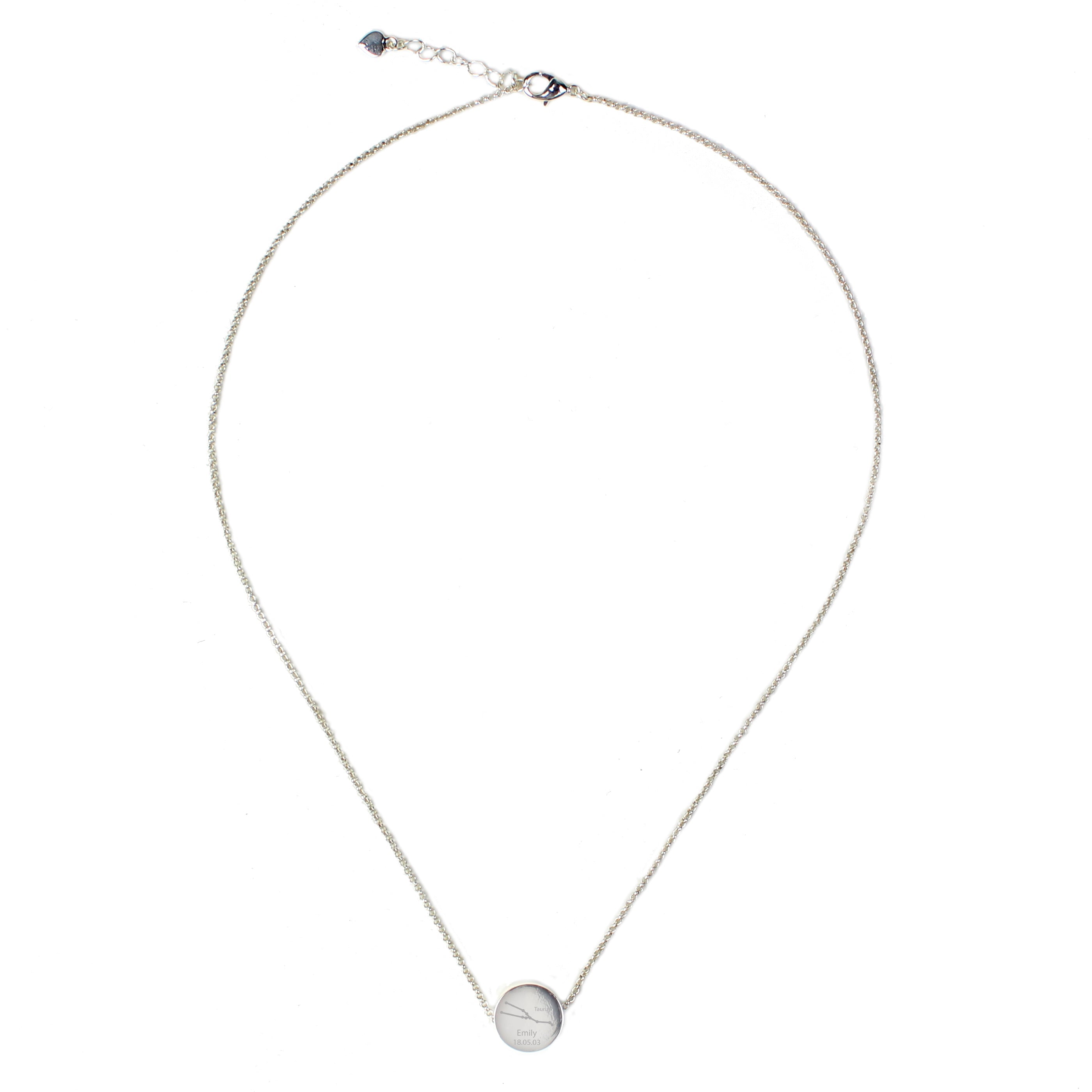 Personalised Taurus Zodiac Star Sign Necklace (Apr 20th - May 20th) - Shop Necklaces At Gift Moments - 6