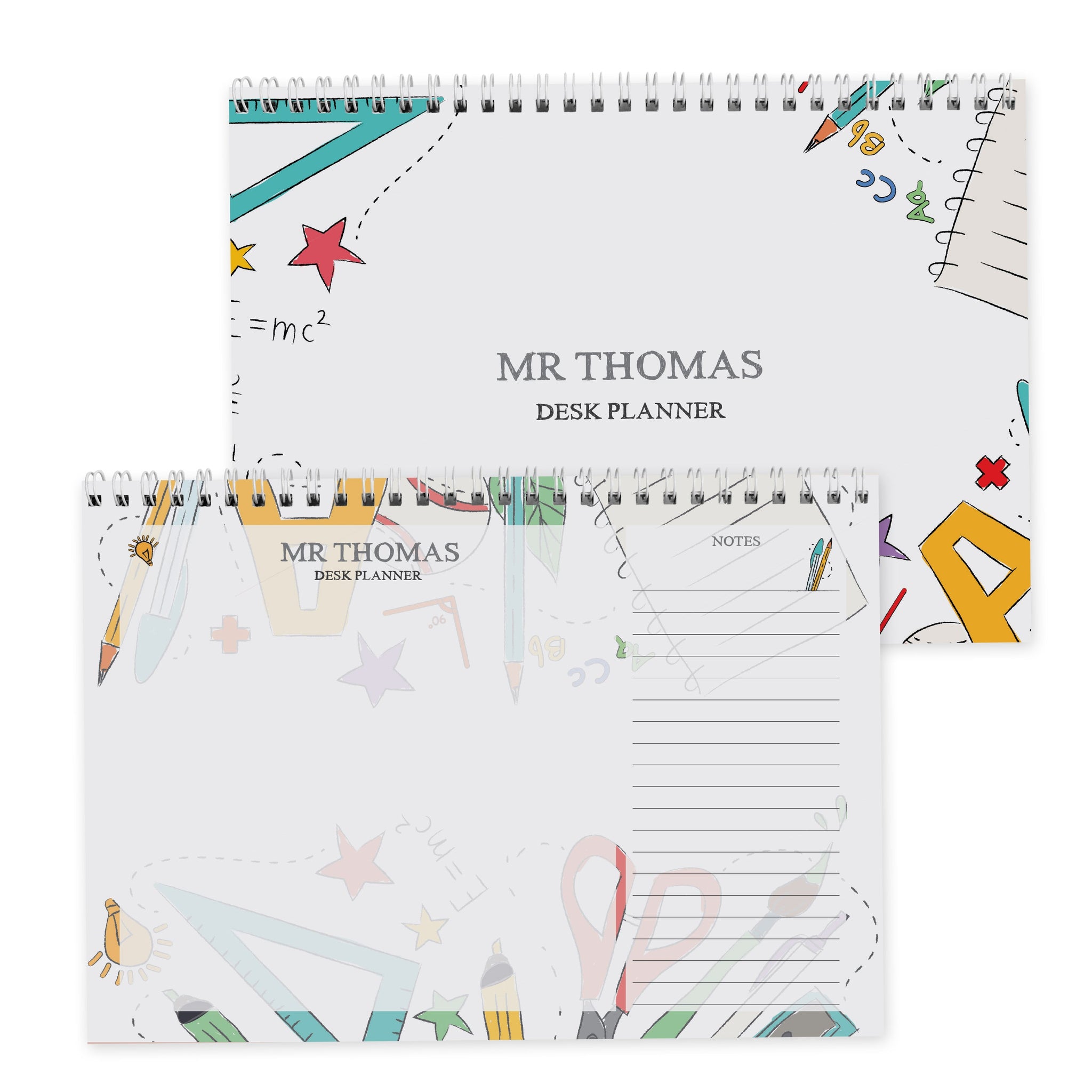 Personalised Teacher A4 Desk Planner: 7 - Calendars & Planners By Gift Moments