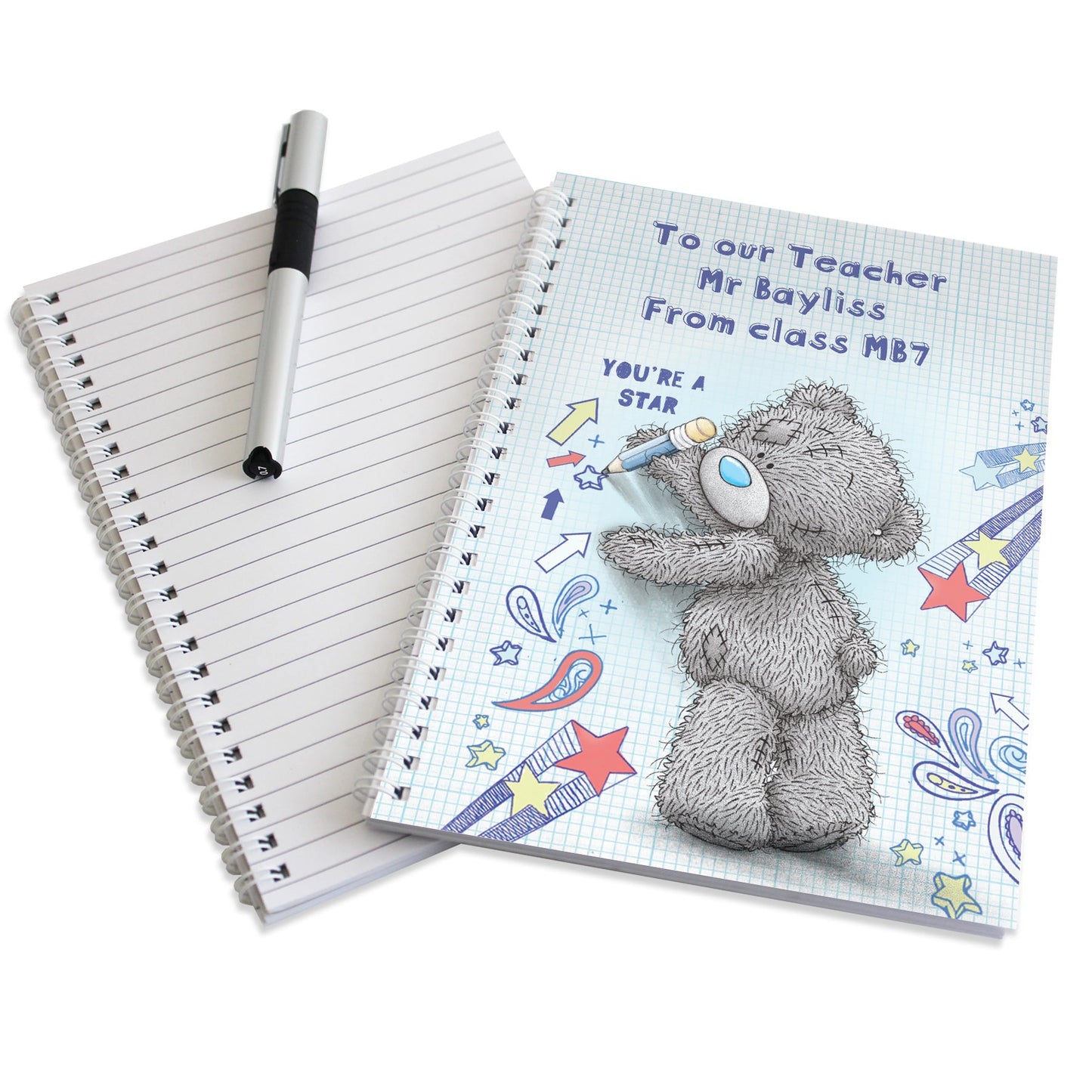 Personalised Me to You Teacher A5 Notebook: 6 - Notebooks