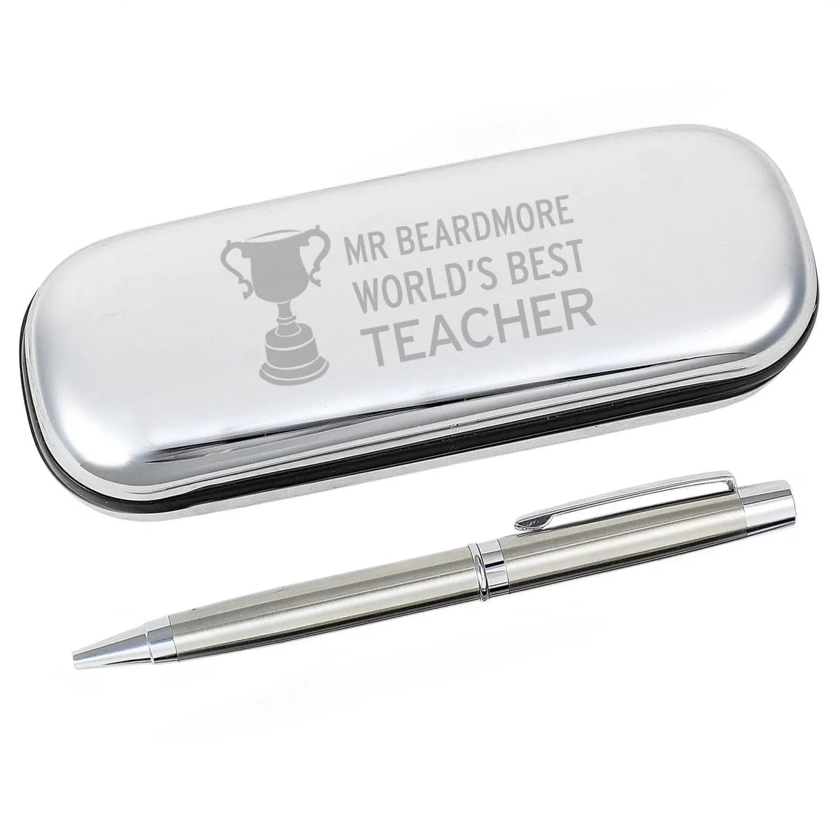 Personalised Teacher Trophy Pen and Box Set: 4 - Pens & Pencils By Gift Moments
