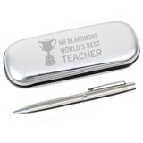 Personalised Teacher Trophy Pen and Box Set: 4 - Pens & Pencils By Gift Moments