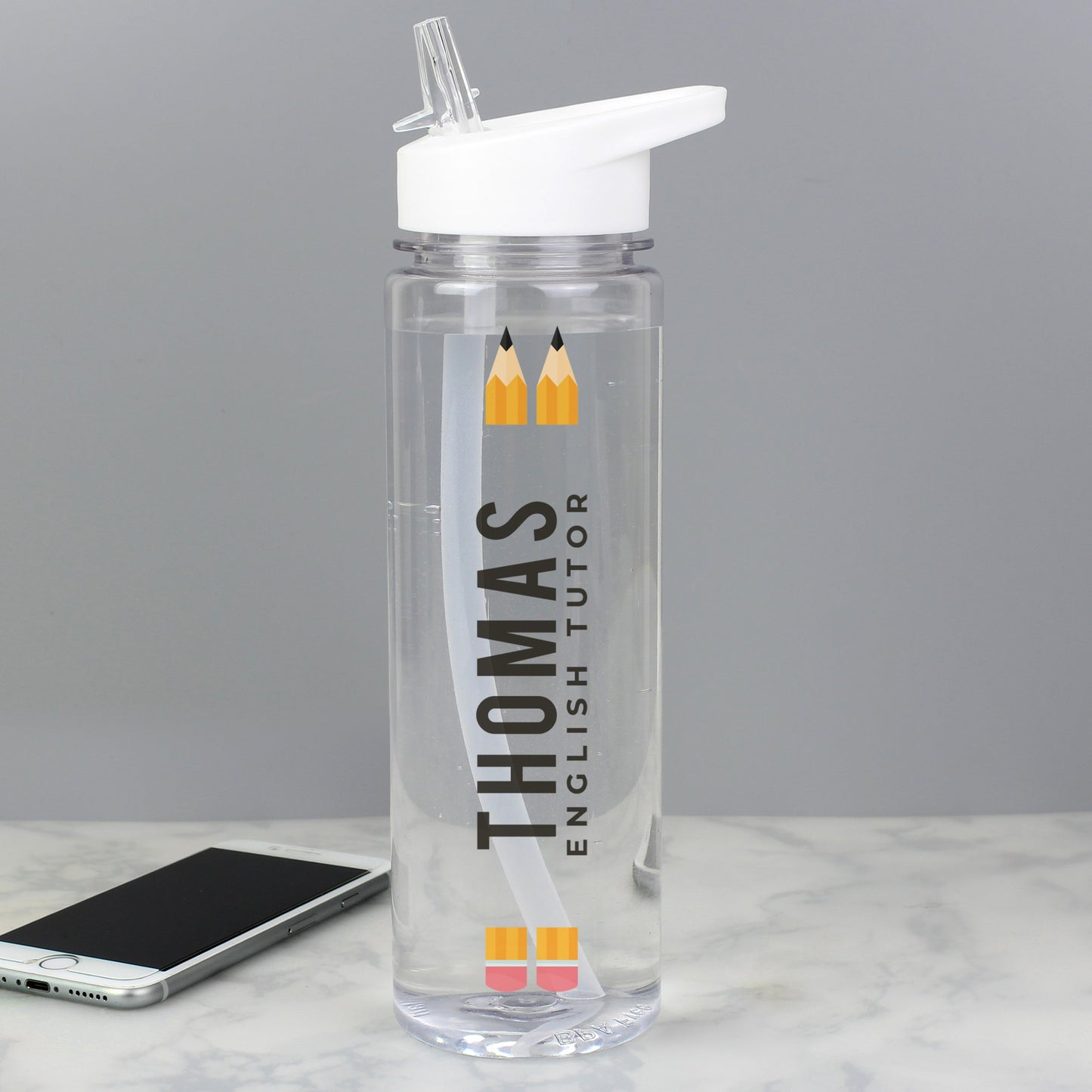 Personalised Teacher Water Bottle: 4 - Water Bottles By Gift Moments
