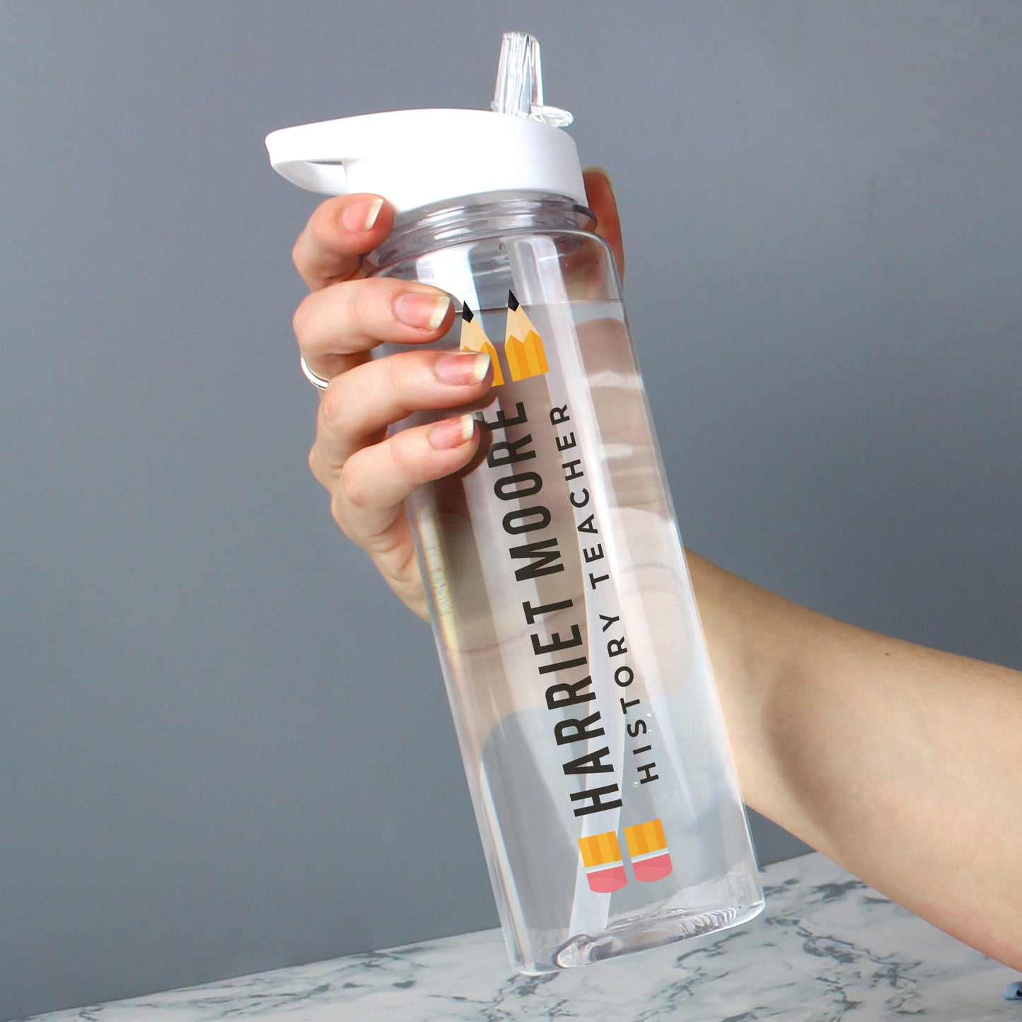 Personalised Teacher Water Bottle: 2 - Water Bottles By Gift Moments