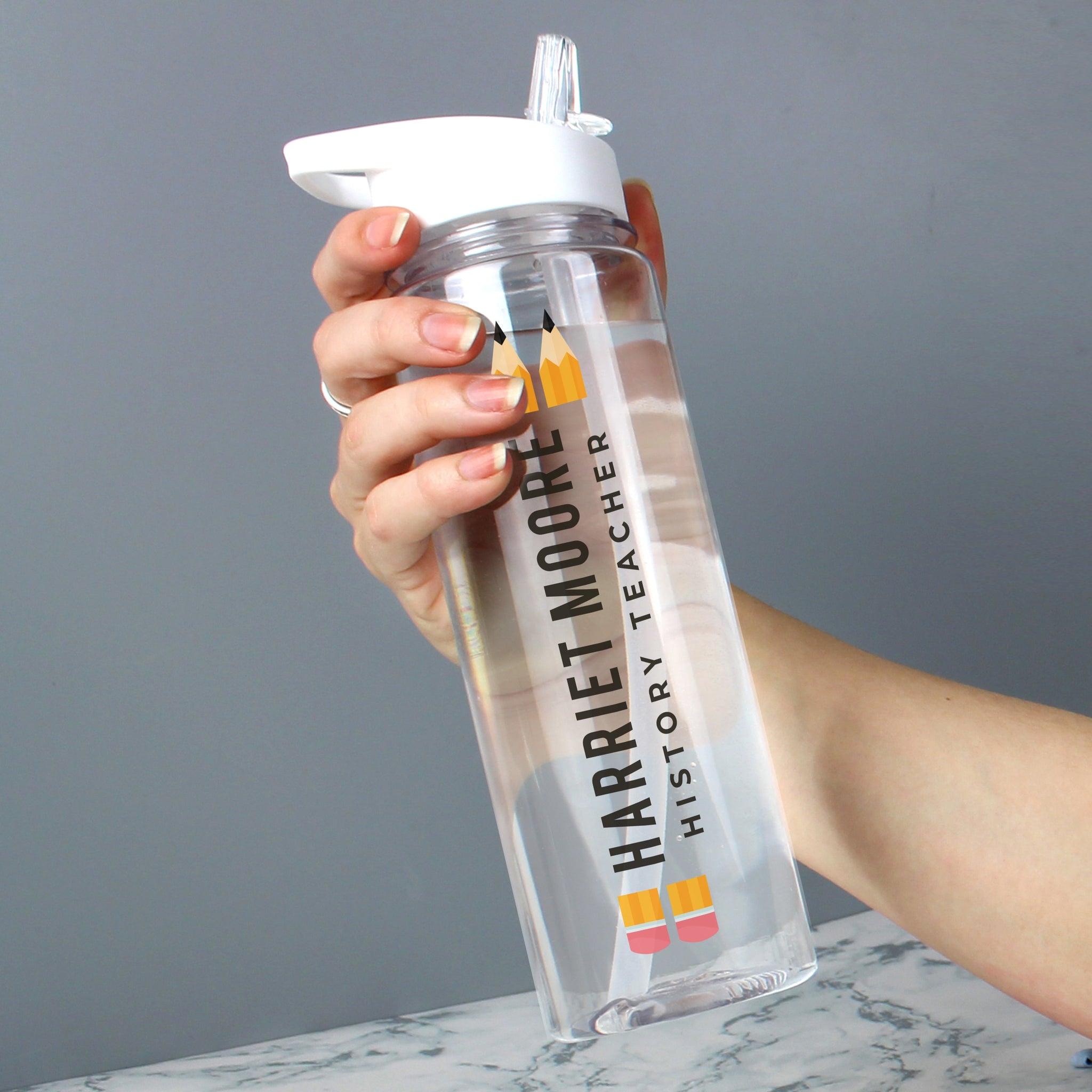 Personalised Teacher Water Bottle: 2 - Water Bottles By Gift Moments
