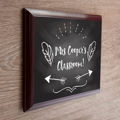 Personalised Teacher’s Classroom Plaque Sign: 1 - Signs & Plaques By Gift Moments