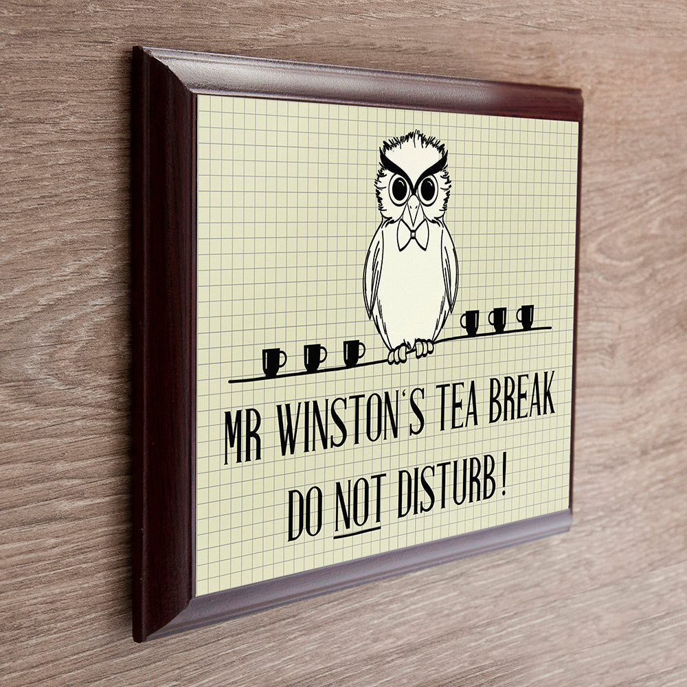 Personalised Teacher Do Not Disturb Plaque: 1 - Signs & Plaques By Gift Moments