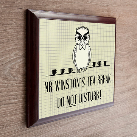 Personalised Teacher Do Not Disturb Plaque: 1 - Signs & Plaques By Gift Moments