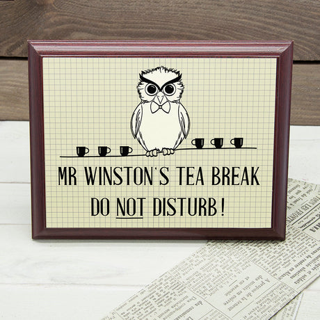 Personalised Teacher Do Not Disturb Plaque: 3 - Signs & Plaques By Gift Moments