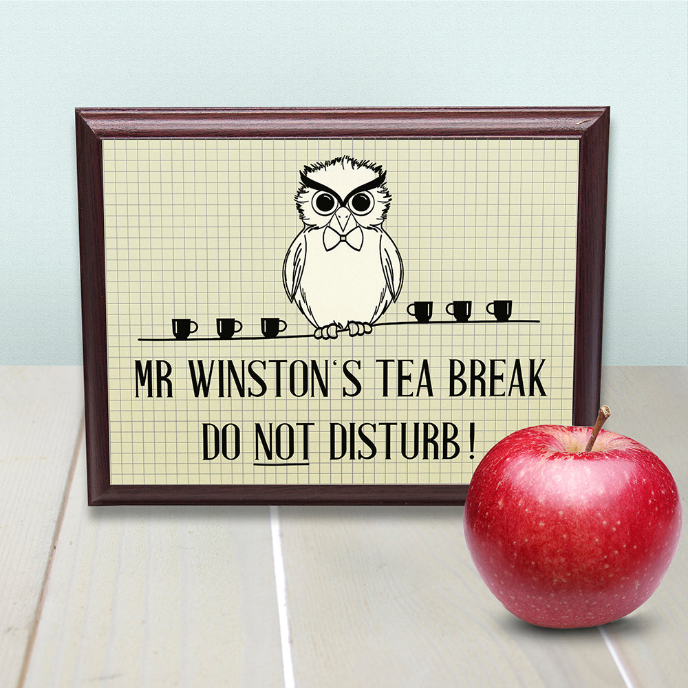 Personalised Teacher’s Do Not Disturb Plaque: 2 - Signs & Plaques By Gift Moments