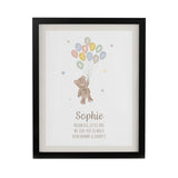 Personalised Teddy Balloon Framed Prints: 8 - Framed Prints By Gift Moments