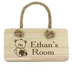 Personalised Teddy Wooden Sign - Shop Signs & Plaques At Gift Moments - 3