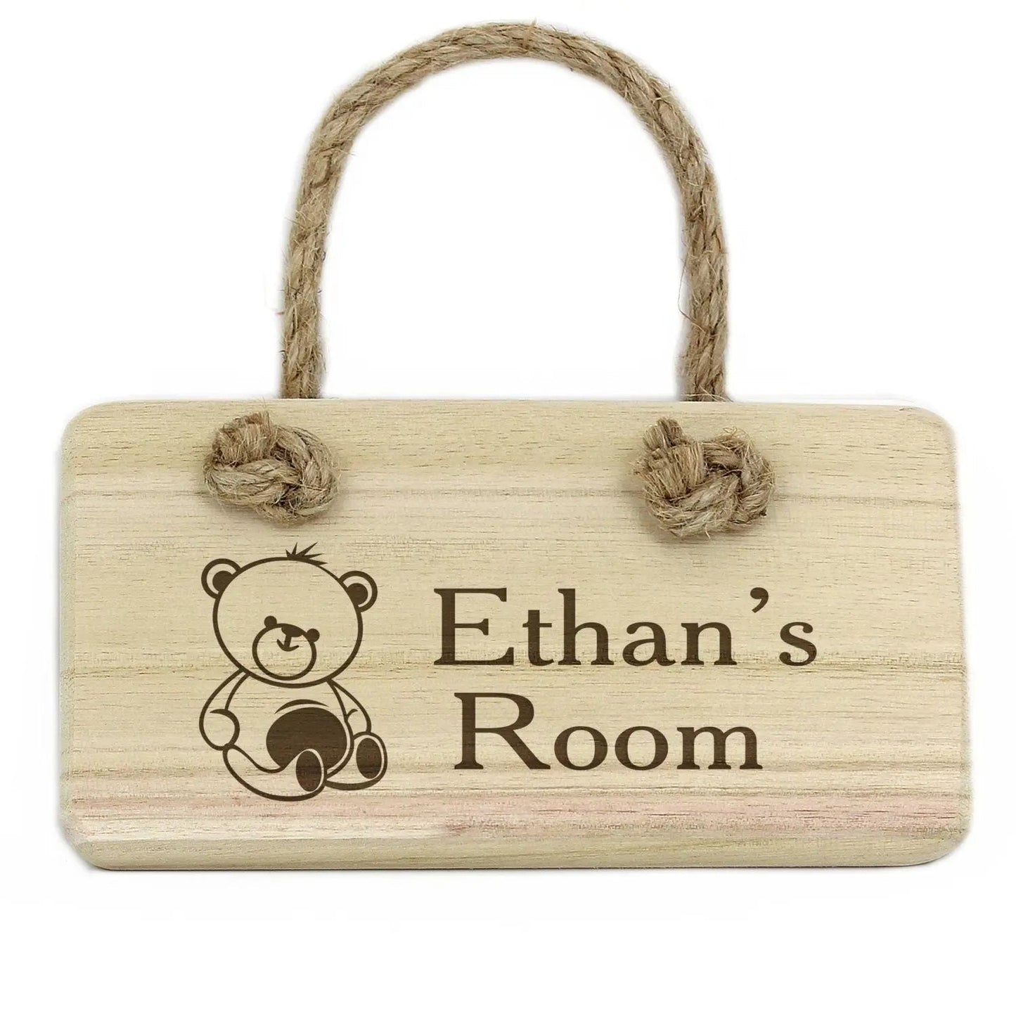 Personalised Teddy Wooden Sign: 3 - Signs & Plaques By Gift Moments