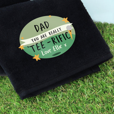 Personalised Tee-rific Golf Towel: 3 - Golf Towels By Gift Moments