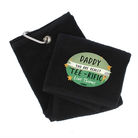 Personalised Tee-rific Golf Towel: 5 - Golf Towels By Gift Moments