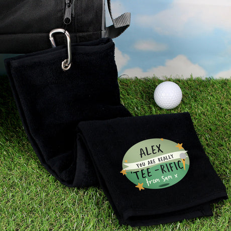 Personalised Tee-rific Golf Towel: 1 - Golf Towels By Gift Moments
