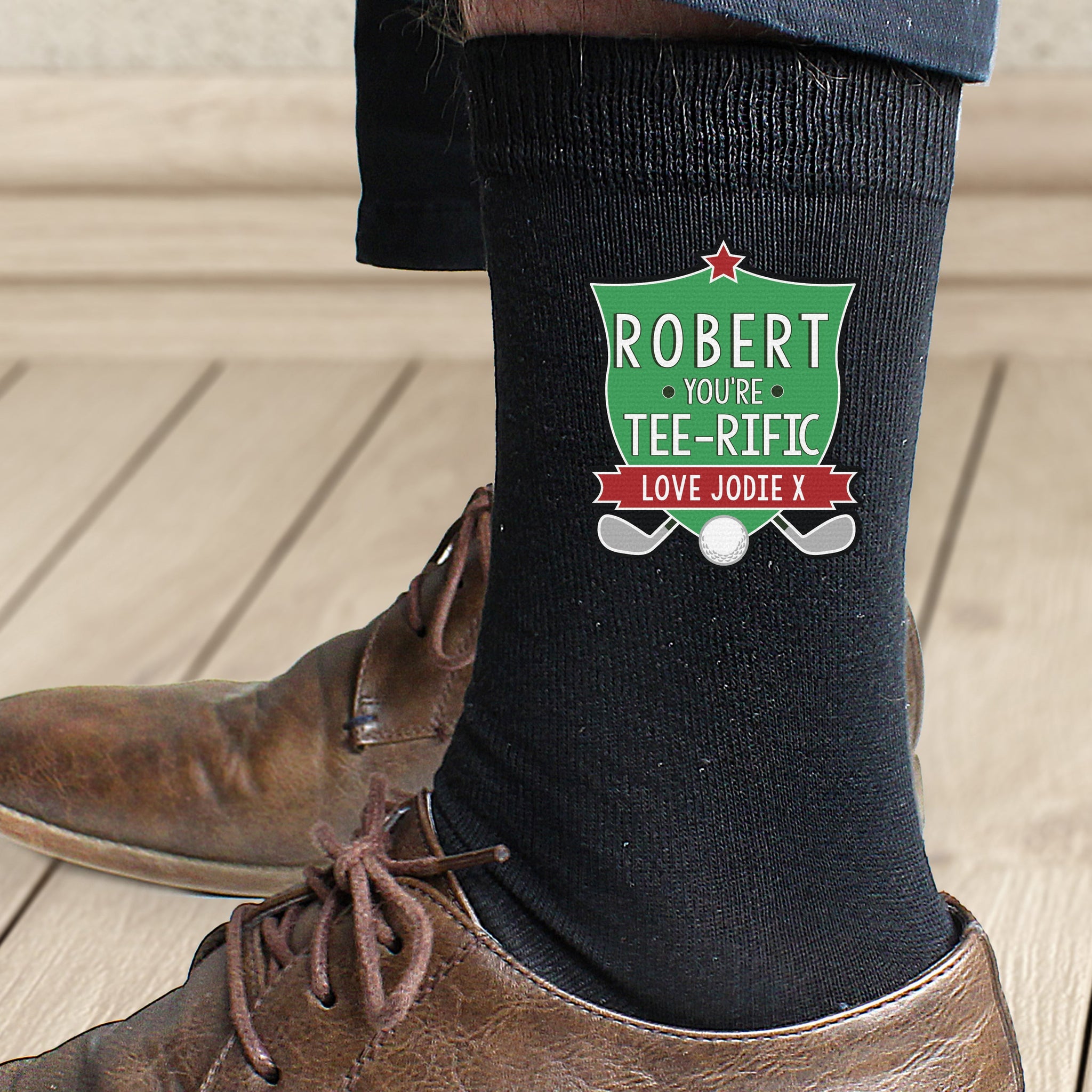 Personalised Tee-Rific Mens Socks: 3 - Clothing By Gift Moments
