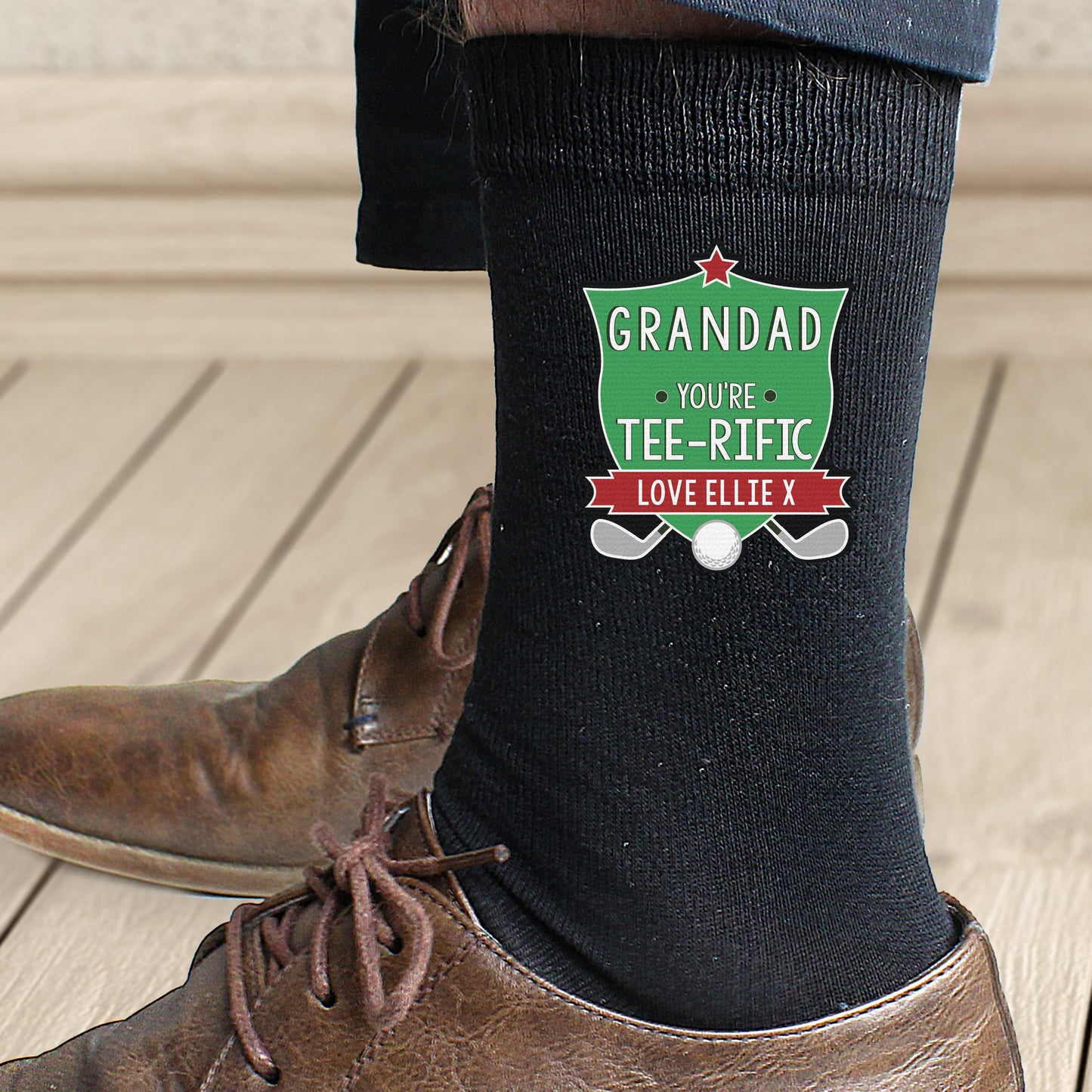 Personalised Tee-Rific Mens Socks: 4 - Clothing By Gift Moments