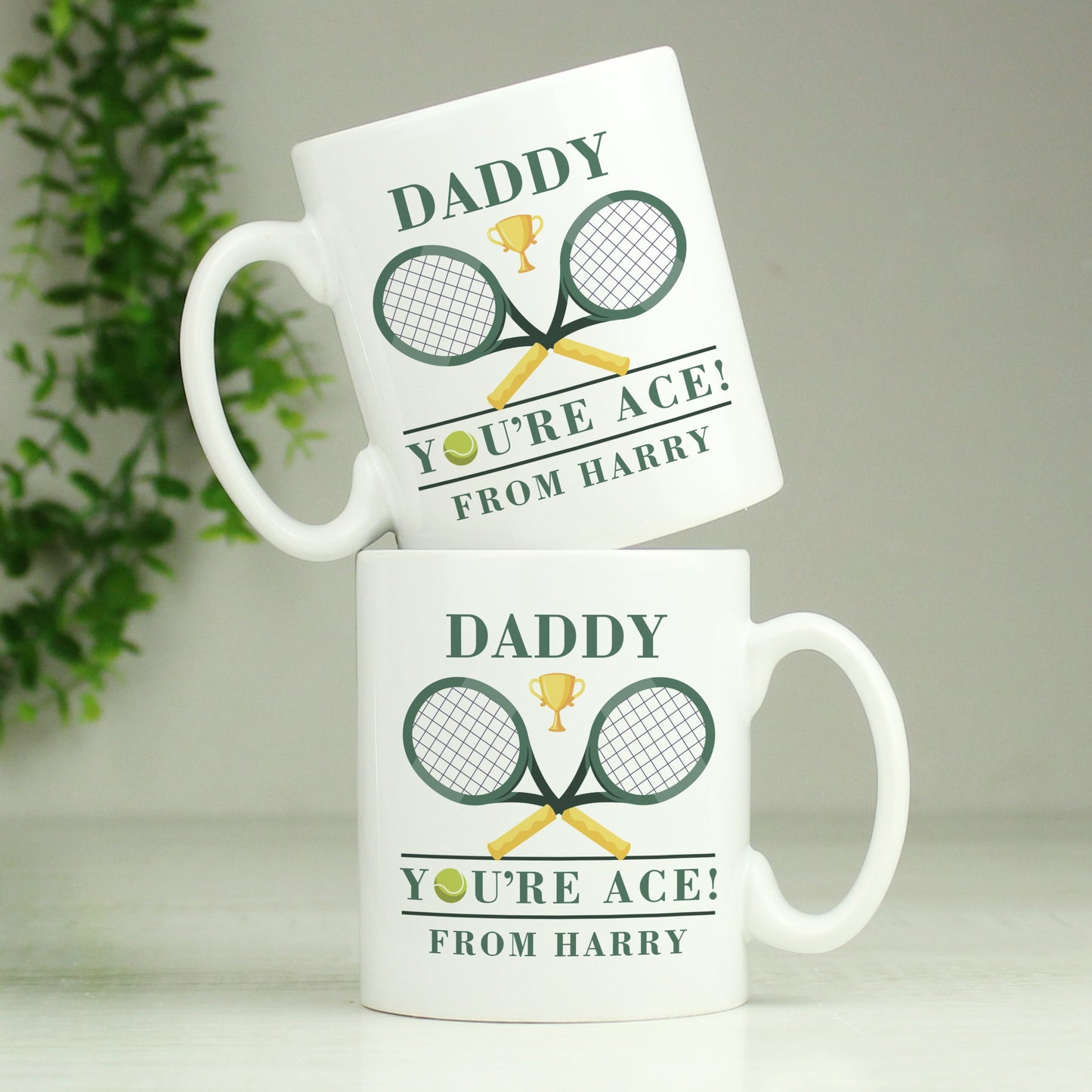 Personalised Tennis Mug: 2 - Mugs By Gift Moments