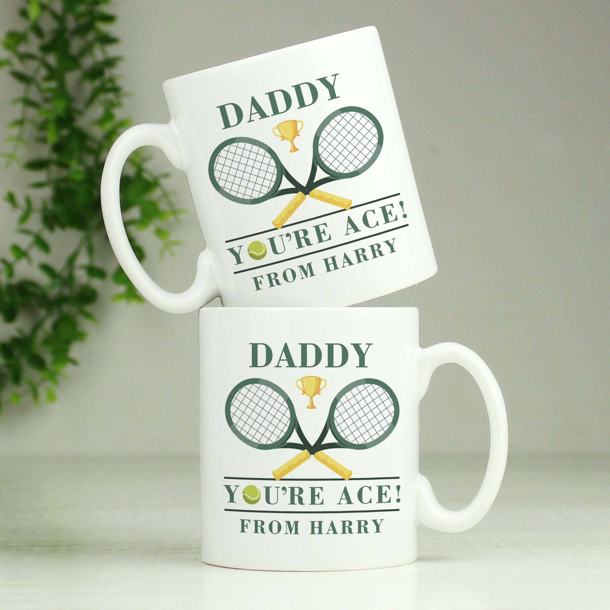 Personalised Tennis Mug: 2 - Mugs By Gift Moments