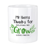 Personalised Thanks For Helping Me Grow Ceramic Storage Pot: 4 - Storage By Gift Moments
