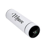 Personalised Thermos with Temperature Display in Black: 3 - Travel Mugs By Gift Moments