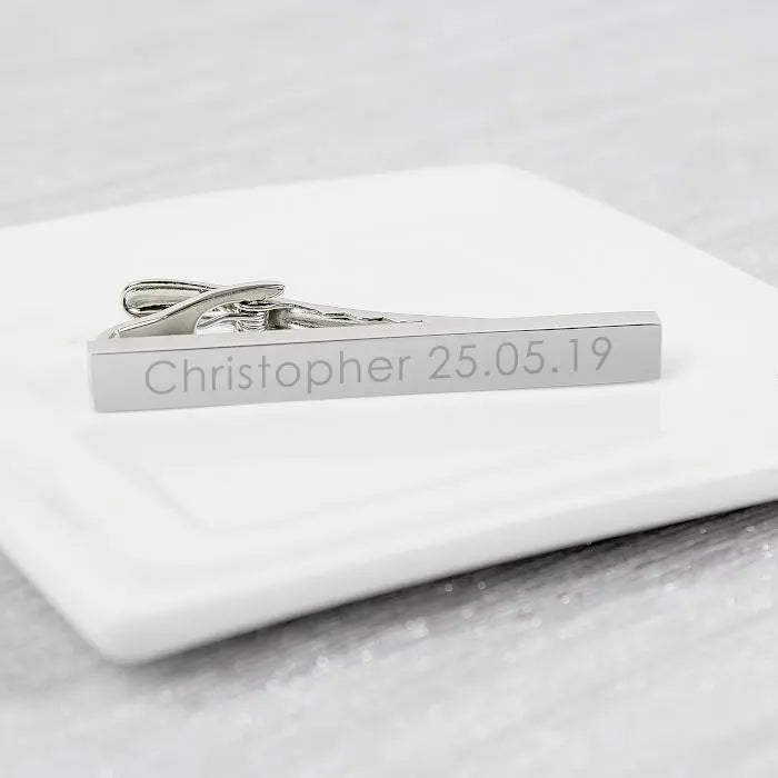 Personalised Tie Clip: 1 - Cufflinks & Tie Slides By Gift Moments