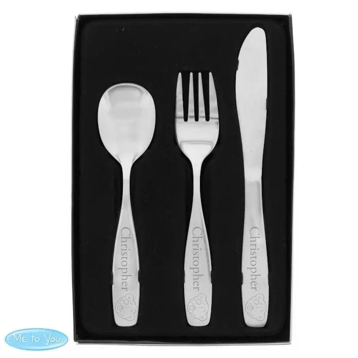 Personalised Tiny Tatty Teddy 3 Piece Cutlery Set: 2 - Cutlery Sets